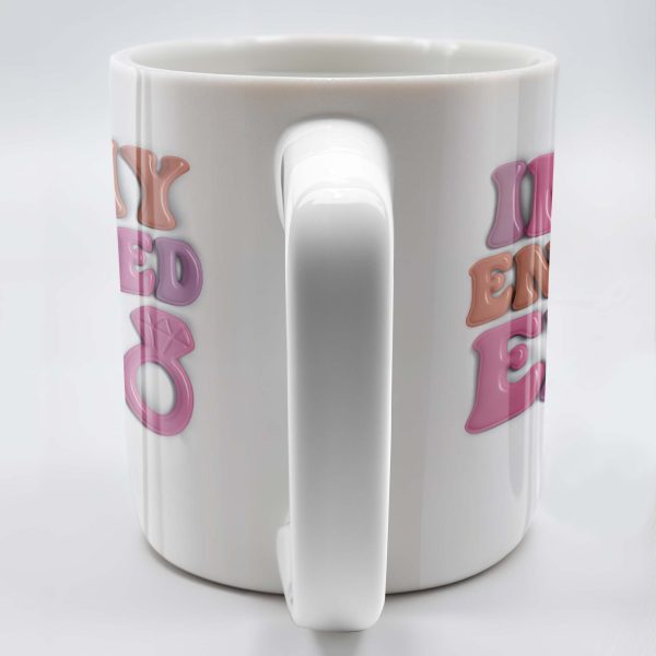 In My Engaged Era, Engagement Ring and Text - Personalized Custom Coffee Mug - WIF050_MG