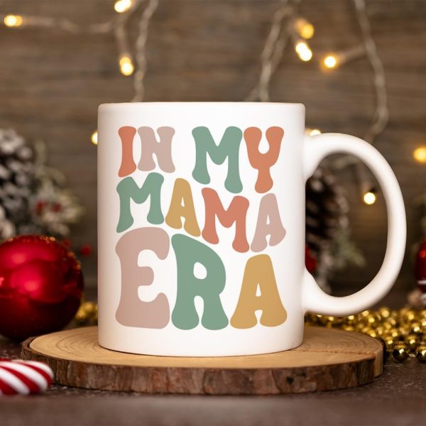 In My Mama Era Coffee Mug, Funny Gift for New Mom Pregnant Expecting Mom, Mothers Day Birthday Gift for Mama to Be from Husband Daughter Son