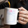 In My Nurse Era, Nurse Nutrition Facts, Nurse Cap And Medical Symbols - Personalized Custom Coffee Mug - NUR013_MG