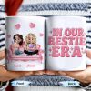 In Our Bestie Era, Hearts And Animated Female Characters - Personalized Custom Coffee Mug - BST172_MG
