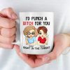 In The Sweetness Of Friendship Let There Be Laughter - Bestie Personalized Custom Mug - Gift For Best Friends, BFF, Sisters