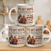 In Your Smile, I Find My Peace - Couple Personalized Custom Mug - Gift For Husband Wife, Anniversary