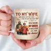 In Your Smile, I Find My Peace - Couple Personalized Custom Mug - Gift For Husband Wife, Anniversary