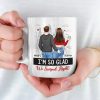 In Your Touch, I Find My Home - Couple Personalized Custom Mug - Gift For Husband Wife, Anniversary