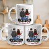 In Your Touch, I Find My Home - Couple Personalized Custom Mug - Gift For Husband Wife, Anniversary