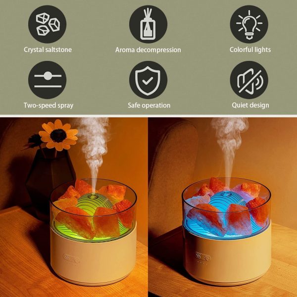 Incense Machine Fogger Essential Oil Lamp Difusor Ambient Light