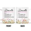Incredible Wife Amazing Mom Effortlessly Beautiful With Wildflowers - Personalized Custom Coffee Mug - COL087_MG