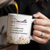 Incredible Wife Amazing Mom Effortlessly Beautiful With Wildflowers - Personalized Custom Coffee Mug - COL087_MG
