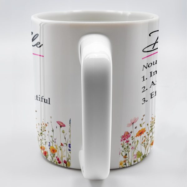 Incredible Wife Amazing Mom Effortlessly Beautiful With Wildflowers - Personalized Custom Coffee Mug - COL087_MG
