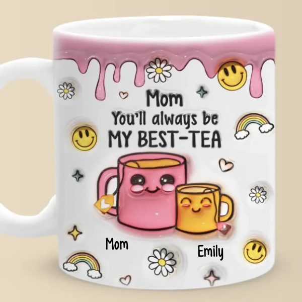 Infinite Love, Unbreakable Bond - Family Personalized Custom 3D Inflated Effect Printed Mug - Gift For Mom, Daughter