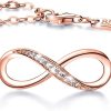 Infinity Endless Love Symbol Charm Adjustable Bracelet