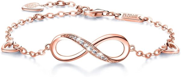 Infinity Endless Love Symbol Charm Adjustable Bracelet