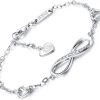 Infinity Endless Love Symbol Charm Adjustable Bracelet