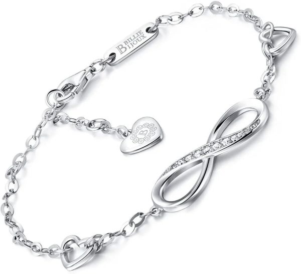 Infinity Endless Love Symbol Charm Adjustable Bracelet