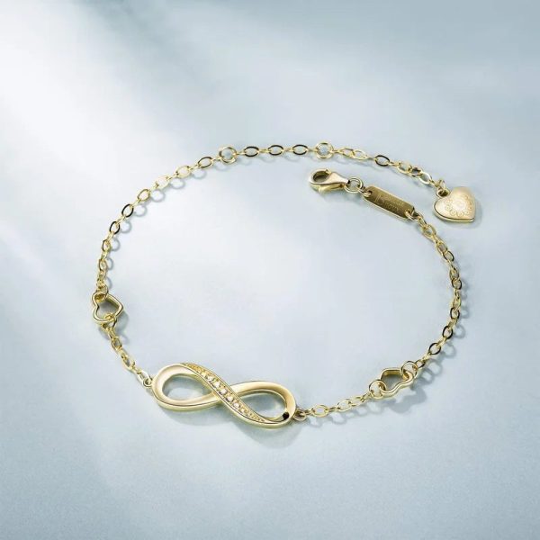 Infinity Endless Love Symbol Charm Adjustable Bracelet