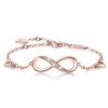 Infinity Endless Love Symbol Charm Adjustable Bracelet
