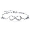 Infinity Endless Love Symbol Charm Adjustable Bracelet