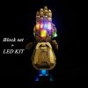 Infinity Gauntlet Lighting LED KIT Bricks Glove Model Building Blocks