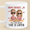 Insert D And Call It A Day - Couple Personalized Custom Mug - Father's Day, Gift For Husband From Wife