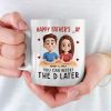 Insert D And Call It A Day - Couple Personalized Custom Mug - Father's Day, Gift For Husband From Wife