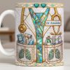 Inspired By Our Medical Heroes, Stethoscope and Medical Tools Design - Personalized Custom Coffee Mug - DOC103_MG