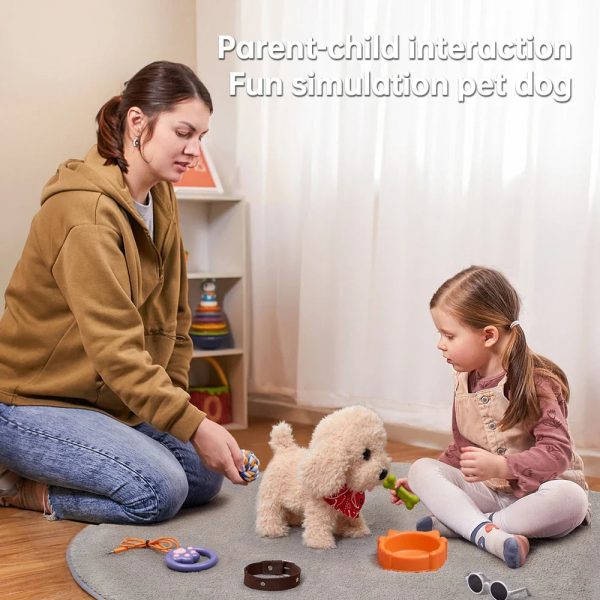 Interactive Plush Dog Toy Set with Accessories - Fun for Kids 3+!