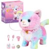 Interactive Walking & Barking Plush Cat Toy - Remote Control Fun!