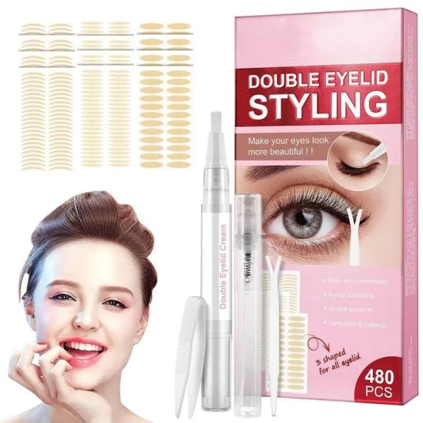 Invisible Waterproof Double Eyelid Tape - 480Pcs