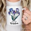 Iris Stained Glass Personalized Mug, Beauty With Wisdom Custom Name Gift