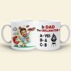 Is Dad The Grillmaster - Gift For Dad- Custom Dad Photo Coffee Mug- Father's Day Mug
