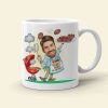 Is Dad The Grillmaster - Gift For Dad- Custom Dad Photo Coffee Mug- Father's Day Mug