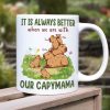 It Is Always Better When We Are With, Personalized Mug, Gift For Mom, Mother's Day Gift, Capybara Mom And Kids Mug