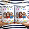 It Takes A Long Time To Grow An Old Friend - Personalized White Edge-to-Edge Mug