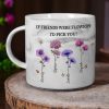 It Takes A Long Time To Grow Old Friends Birth Flowers - Personalized Marble Mug