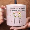 It Takes A Long Time To Grow Old Friends Birth Flowers - Personalized Marble Mug