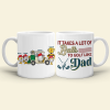 It Takes A Lot Of Balls To Golf Like Dad/Grandpa - Personalized White Mug