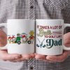 It Takes A Lot Of Balls To Golf Like Dad/Grandpa - Personalized White Mug