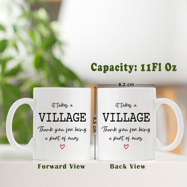 It Takes a Village Thank You for Being Part of Ours Coffee Mug Appreciation Gift