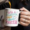 It's A Beautiful Day To Save Teeth, Dental Tools and Tooth Characters - Personalized Custom Coffee Mug - GRAD290_MG