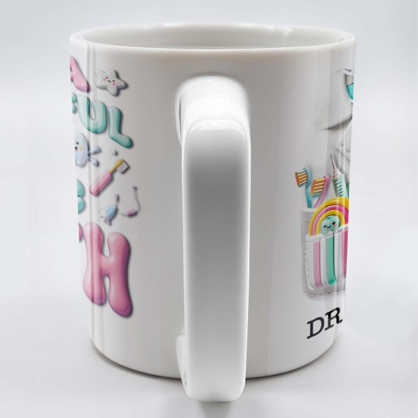 It's A Beautiful Day To Save Teeth, Dental Tools and Tooth Characters - Personalized Custom Coffee Mug - GRAD290_MG