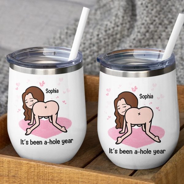 It's Been A-Hole Year Personalized Mug, Gift For Couple, Couple Anniversary Gift, Funny Couple Mug