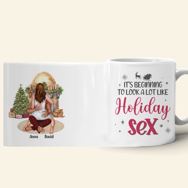 It's Beginning To Look A Lot Like Holiday Personalized Coffee Mug, Couple Gift