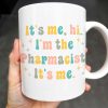 It's Me, Hi. I'm The Pharmacist. It's Me, Pharmacist Lab Coat and Medical Tools - Personalized Custom Coffee Mug - GRAD310_MG