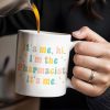 It's Me, Hi. I'm The Pharmacist. It's Me, Pharmacist Lab Coat and Medical Tools - Personalized Custom Coffee Mug - GRAD310_MG