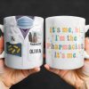 It's Me, Hi. I'm The Pharmacist. It's Me, Pharmacist Lab Coat and Medical Tools - Personalized Custom Coffee Mug - GRAD310_MG