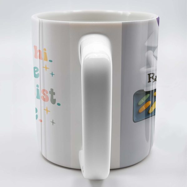 It's Me, Hi. I'm The Pharmacist. It's Me, Pharmacist Lab Coat and Medical Tools - Personalized Custom Coffee Mug - GRAD310_MG