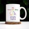 It's Miss Ms. Mrs. Dr. Actually Personalized Coffee Mug - Personalized Custom Coffee Mug - COL057_MG