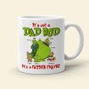 It'S Not A Dad Bod It'S A Father Figure, Gift For Dad, Personalized Mug, Green Dad And Kid Mug, Christmas Gift 04QHHN281123
