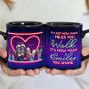 It's Not How Many Walk Personalized Black Mug, Gift For Family