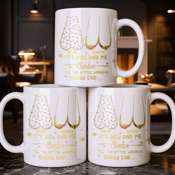 It's You And Me Babe, Older Couple Figures - Personalized Custom Coffee Mug - CPL1232_MG